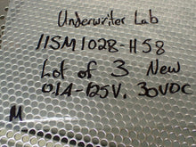 Load image into Gallery viewer, Undewriter Lab 11SM1028-H58 0.1A-125VAC 30VDC Snap Switches New (Lot of 3)