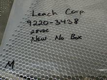 Load image into Gallery viewer, Leach Corp. 9220-3438 28VDC Relay New Old Stock See All Pictures