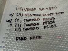 Load image into Gallery viewer, (4) VERSA KM-433-1 Manifolds & (4) KSG-4232-6K-027-D024 Valves Used See All Pics