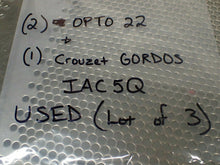 Load image into Gallery viewer, (2) OPTO 22 & (1) Crouzet GORDOS IAC5Q Modules Used With Warranty (Lot of 3)
