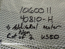 Load image into Gallery viewer, (1) 1060011 40810-H & (1) MS????? Unknown Part Number Used (Lot of 2 Motors)