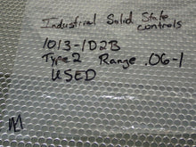 Load image into Gallery viewer, Industrial Solid State Controls 1013-1D2B Timer Relay Type 2 Range .06-1 Used