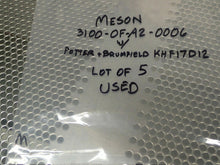 Load image into Gallery viewer, MESON 3100-OF-A2-0006 With Potter & Brumfield KHF17D12 Relays 110VDC (Lot of 5)