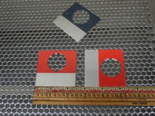 Load image into Gallery viewer, 2-1/2" X 2-1/2" Legend Plates (21) Red & (1) Gray New Old Stock See All Pictures