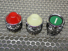 Load image into Gallery viewer, Klock Moeller (6) Pilot Light Bases (5) Red & (1) White Lens & (1) Green Button