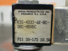 Load image into Gallery viewer, Versa Valves Solenoid Valve With KSG-4332-6K-HC-3BC-48VDC Solenoid Used Warranty