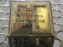 Load image into Gallery viewer, Allied Control T154-CC-CC Relays 72VDC 5800Ohms Used With Warranty (Lot of 3)