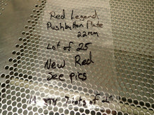 Load image into Gallery viewer, Red Legend Pushbutton Plate 22mm New Old Stock See Pictures (Lot of 25)