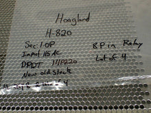 Load image into Gallery viewer, Hoagland H-820 Sec: 1.0P Input: 115 AC DPDT 111P220 Relays New No Box (Lot of 4)
