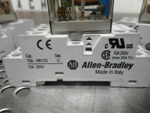 Load image into Gallery viewer, Allen Bradley 700-HC22Z24 Ser A Relays 24VDC 700-HN103 Ser C Relay Sockets (3)