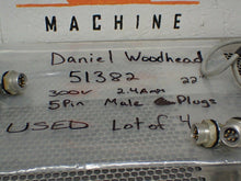 Load image into Gallery viewer, Daniel Woodhead 51382 300V 2.4Amps 5Pin Male Plugs 22" Length Used (Lot of 4)