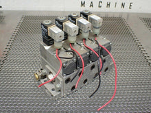 Load image into Gallery viewer, (4) VERSA KM-433-1 Manifolds & (4) KSG-4232-6K-027-D024 Valves Used See All Pics