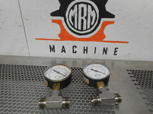 Load image into Gallery viewer, WorkSmart 0 To -30 inHg 0 To -1 Bar 100 x kPa Gauges 316LJF Tee Fittings Used