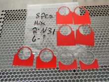 Load image into Gallery viewer, (25 Piece Lot) Red Pushbutton Legend Plates (17) 1-7/8 X 1-7/8 & (8) Misc NEW
