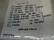 Load image into Gallery viewer, Leviton Cooper Hubbell RS115 218-1453 & More (15 Switches/Receptacles) See Pics