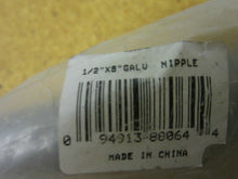 Load image into Gallery viewer, 1/2" X 8" Galvanized Steel Nipple New
