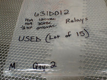 Load image into Gallery viewer, 631D012 Relays 10A 120VAC 10A 30VDC 1/2HP 240VAC Used With Warranty (Lot of 15)