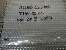 Load image into Gallery viewer, Allied Control T154-CC-CC Relays 72VDC 5800Ohms Used With Warranty (Lot of 3)