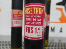 Load image into Gallery viewer, Fusetron FRS-1-6/10 Dual Element Time Delay 1-6/10Amp 600V New (Lot of 10)
