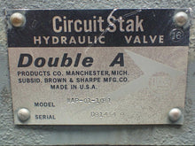 Load image into Gallery viewer, Double A WAP-01-10B1 Circuit Stak Hydraulic Valve & YF-01-10A3 & XFQ-01-C-12D2