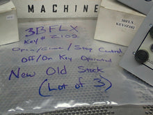 Load image into Gallery viewer, 3BFLX Key# Z102 Open/Close/Stop Control Off/On Key Operated New OS (Lot of 3)