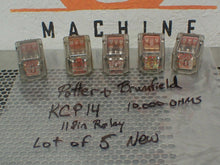 Load image into Gallery viewer, Potter & Brumfield KCP14 10,000 Ohms 11 Pin Relays New Old Stock (Lot of 5)