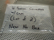 Load image into Gallery viewer, 6 Position Cable Connector W/ Caps New Old Stock Fast Free Shipping (Lot of 2)