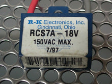 Load image into Gallery viewer, R-K Electronics RCS7A-18V Surge Suppressors 150VAC Max Used (Lot of 3) See Pics