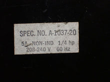 Load image into Gallery viewer, A-1037-20 DRV-2 Timing Motor 1RPM 208-240V 60Hz Used With Warranty See All Pics