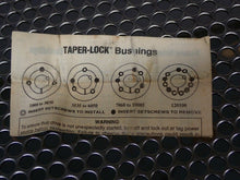 Load image into Gallery viewer, Gates 7858-2600 2012 X 1" Taper Lock Bushing 1" Bore New Old Stock (Lot of 2)