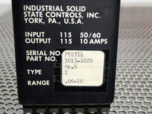 Load image into Gallery viewer, Industrial Solid State Controls 1013-1G2B Timer Relay Type 2 Range .06-10 Used