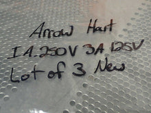 Load image into Gallery viewer, Arrow Hart 1A 250V 3A 125V Toggle Switches New Old Stock (Lot of 3)