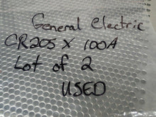 Load image into Gallery viewer, General Electric CR205 X 100A Auxiliary Contacts Used With Warranty (Lot of 2)