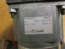Load image into Gallery viewer, Crouzet 80835011 Motor 24V Base 3000 RPM RAP 122.5 SENS.2 Used