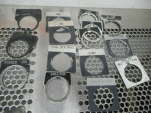 Load image into Gallery viewer, Pushbutton Switch Legend Name Plates Used (Mixed Lot Of 46 Plates)
