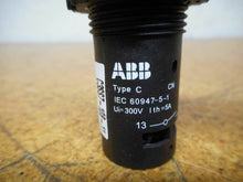 Load image into Gallery viewer, ABB CL-100 Red Pilot Light 10B-11 Black Pushbutton CP1-10L-10 Blue Pushbutton