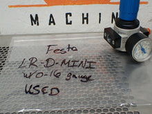 Load image into Gallery viewer, Festo LR-1/4-D-MINI-N & LR-D-MINI Regulator With Gauge 0-16bar 0-220PSI Used