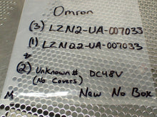 Load image into Gallery viewer, Omron (3) LZN2-UA-007033 (1) LZNQ2-UA-007033 & (2) Unknown DC48V Relays See Pics