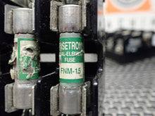 Load image into Gallery viewer, Gould (1) 30323 (2) 30321 30A 600V Fuse Holders (12) CC-Tron FNQ Fuses See Pics