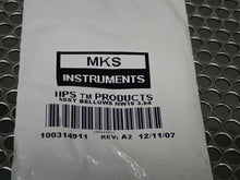 Load image into Gallery viewer, MKS Instruments Bellows 100314911 HPS KF10/16 Vacuum Flex Tube 4" Long New