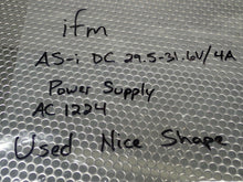 Load image into Gallery viewer, IFM AS-i DC 29.5-31.6V/4A Power Supply AC1224 Used With Warranty