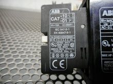 Load image into Gallery viewer, ABB BC16 Contactor 21A 600V 24VDC W/ CA7 -10 -01 Auxiliary Contact & RV-BC6/60
