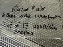 Load image into Gallery viewer, Klock Moeller (6) Pilot Light Bases (5) Red & (1) White Lens & (1) Green Button