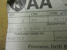Load image into Gallery viewer, AA Bushing Company 2 PU 48-16 27/64X3/4U X1 (lot of 2)