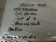Load image into Gallery viewer, 212D10-499B Relays 22VDC Coils New Old Stock (Lot of 4) See All Pictures