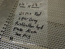 Load image into Gallery viewer, 2-1/2" X 2-1/2" Legend Plates (21) Red & (1) Gray New Old Stock See All Pictures