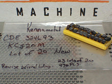 Load image into Gallery viewer, Kennametal KC520M CDE324L93 Carbide Inserts New Old Stock (Lot of 20 Inserts)