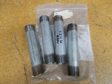 Load image into Gallery viewer, Conduit 3/4" X 5" Galvanized Steel Nipple New (Lot of 4)