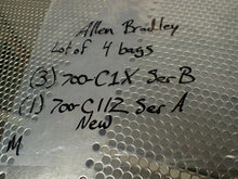 Load image into Gallery viewer, Allen Bradley (3) 700-C1X Ser B & (1) 700-C11Z Ser A Contact Cartridges New
