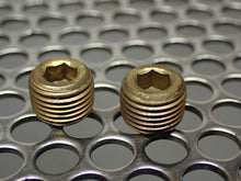 Load image into Gallery viewer, (6) Brass Set Screw/Plugs Hex 0.194" Length 0.305" Width 0.395" Thread 0.380"